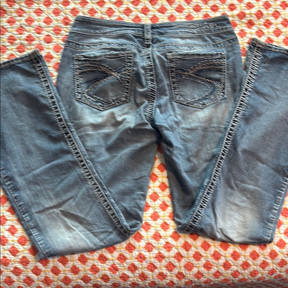 Silver Jeans Blue Straight Leg Denim